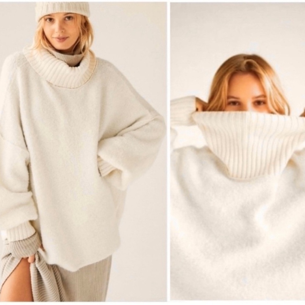 Free people Milo cream off white Evening tunic sweater